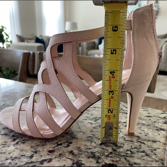 NWB Suede Heeled Sandals - Picture 9 of 9